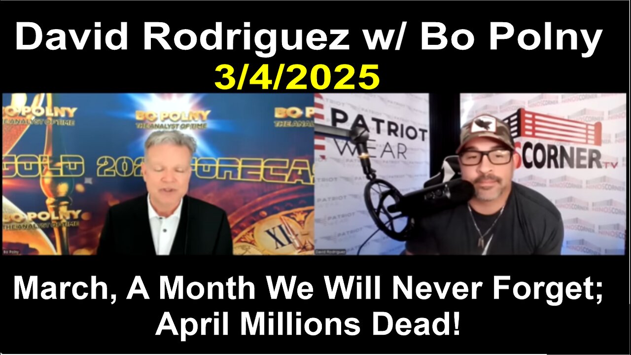 David Nino w/ Bo Polny: March, A Month We Will Never Forget; April Millions Dead! - 3/4/2025