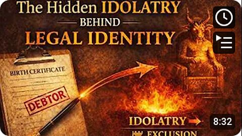 The Hidden Idolatry Behind Legal Identity - By ChristianRemedyInLaw