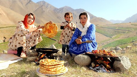 Original Mountain village life of Afghanistan / Exploring Nomadic Lifestyle & Rural style cooking