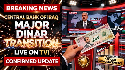 BREAKING 📺 Central Bank of Iraq Reveals Major Dinar Transition on Live TV! ⚡ 💥 Iraqi dinar News 2026