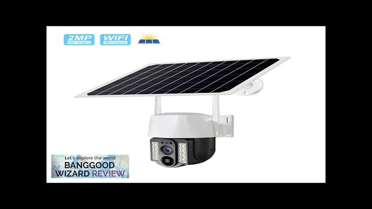 VC3 WiFi Solar Camera 2MP PTZ Outdoor Power Camara HD Night Vision Review