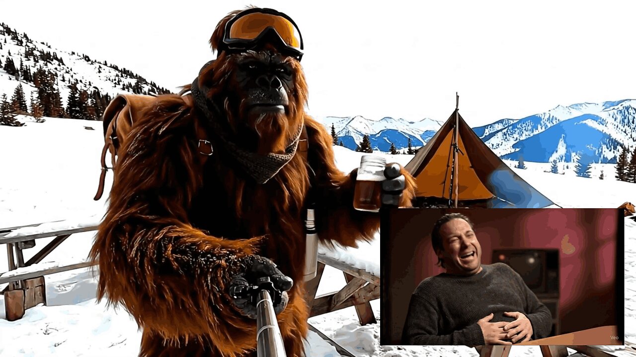 Reaction of a Man to Bigfoot’s Vlog