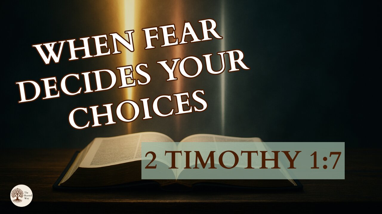 When Fear Decides Your Choices 2 Timothy 1:7