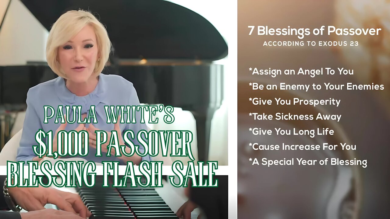 FLASH SALE! Daystar Darling Paula White SELLS $1,000 Passover BLESSINGS | White House Faith Office