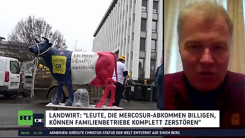 Freihandelsabkommen mit Südamerika: Bauern protestieren in Brüssel gegen Mercosur
