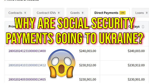 Why WAS Social Security Retirement Money Flowing To Ukraine Under Biden?!