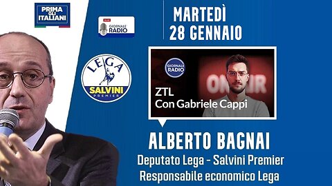 🔴 On. Alberto Bagnai, su Giornale Radio, ospite nella trasmissione radiofonica "ZTL" del 28.01.2025