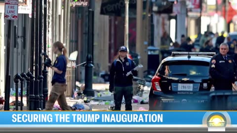 Security preparations underway for President Trump's inauguration ceremony