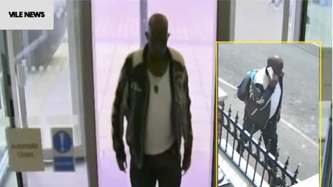 WATCH: This is the moment a Somali boat migrant (fake asylum seeker) walked into a Derby bank...