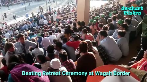 Beating Retreat Ceremony Wagah Border (Amritsar) Complete View