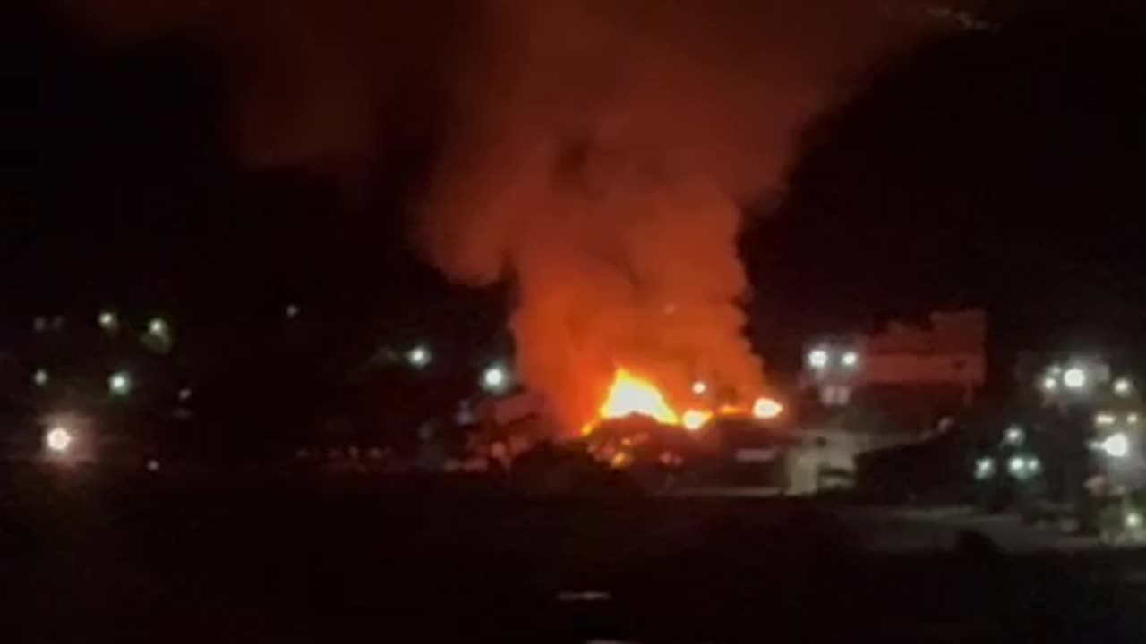 Incendio en La Boquilla
