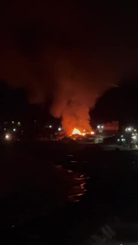 Incendio en La Boquilla