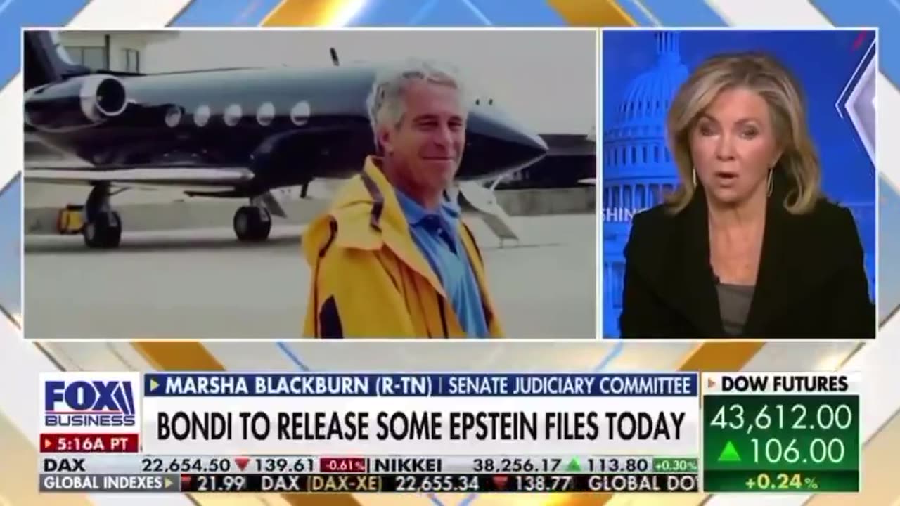 Senator Blackburn: An important update about the Epstein files.