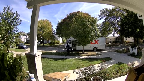 Delivery Driver Drops Heavy Package