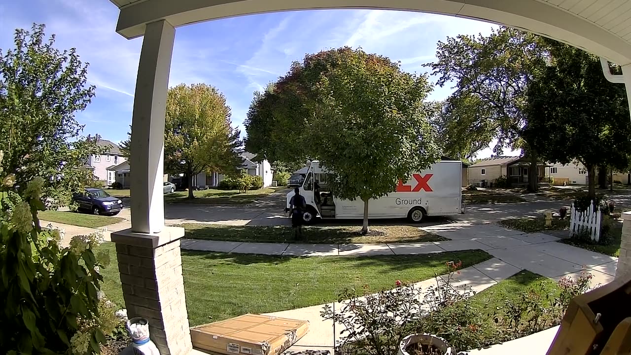 Delivery Driver Drops Heavy Package