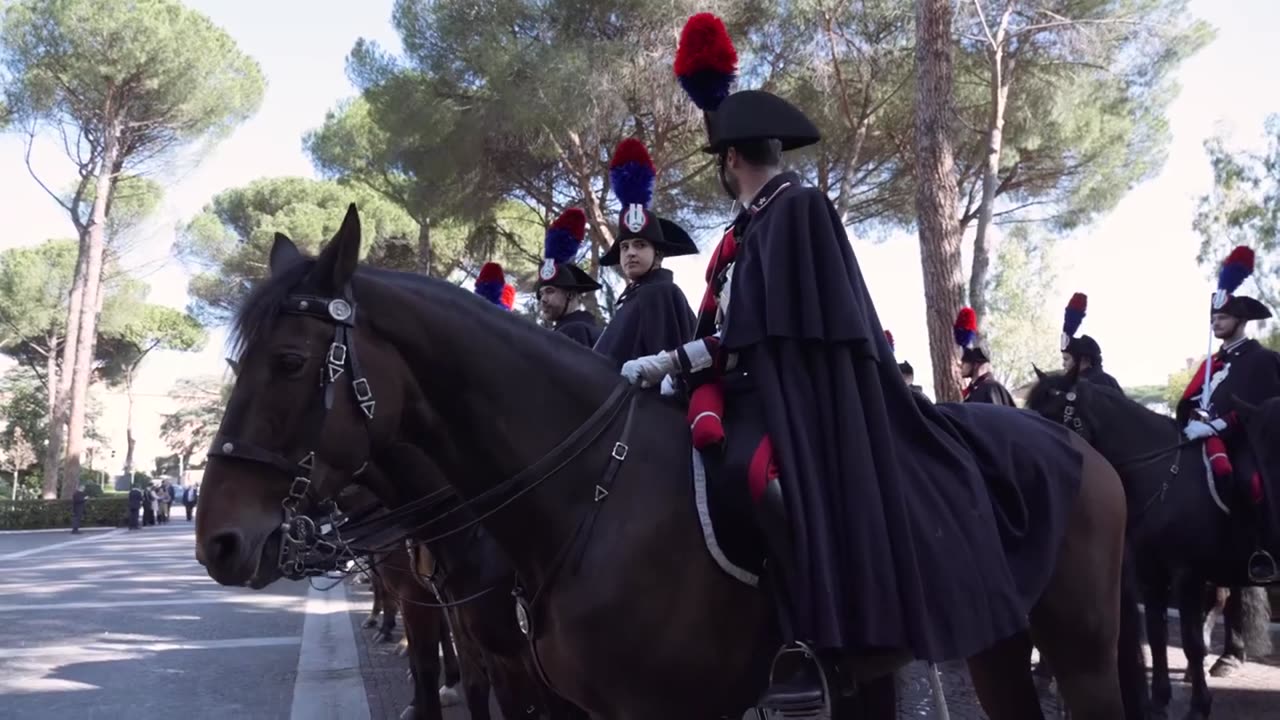 Roma - Meloni alla cerimonia di inaugurazione dell'Anno Accademico Arma dei Carabinieri (04.03.25)