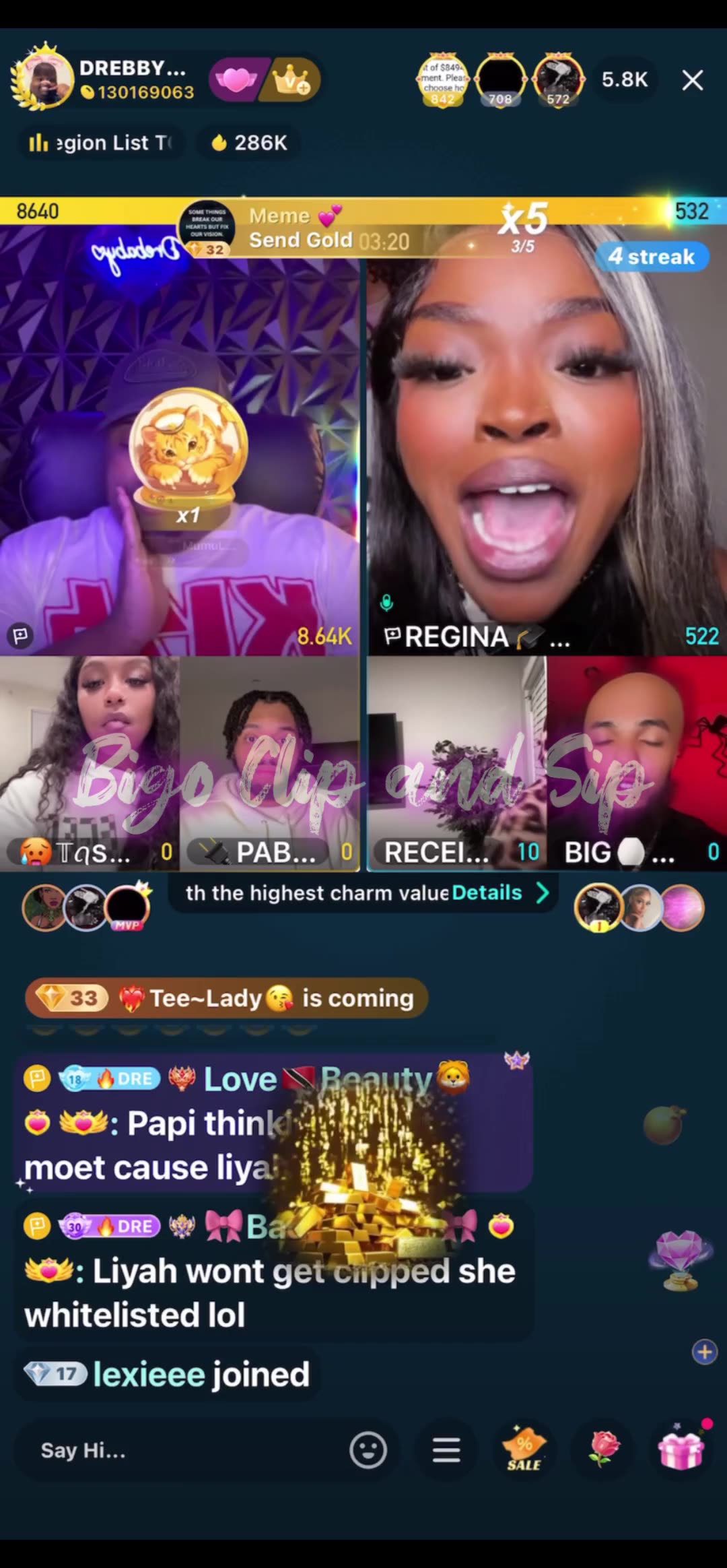 Team PK DreBaby Mocha Pablo Liyah Precious Papi Cece 10/30/25 #bigoclipandsip