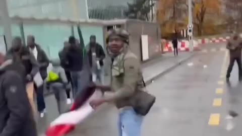 Clashes in France between various African factions.