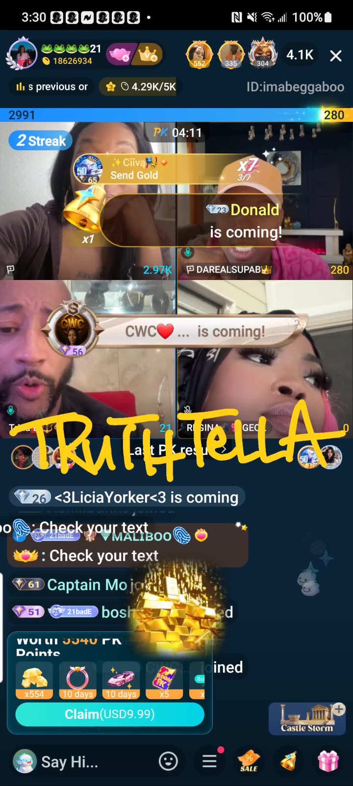 21BADBITCH TEAM PK WITH DAREALSUPABIHH, STORM, TRINA B & MORE