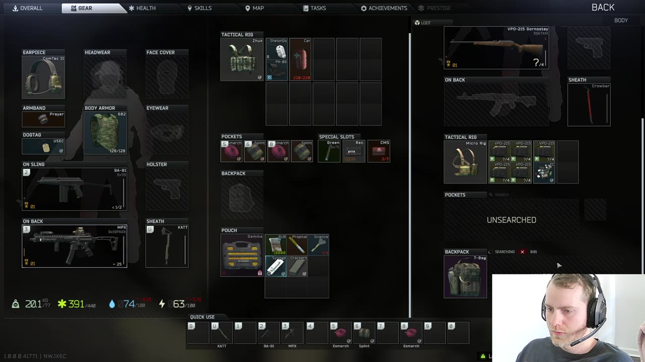 Tarkov Verteran comes back to try out 1.0! Rumble Only!