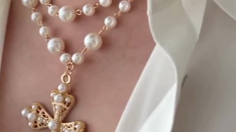 Best Unisex Goth Pearl Cross Choker Necklace 2026: Video+Review