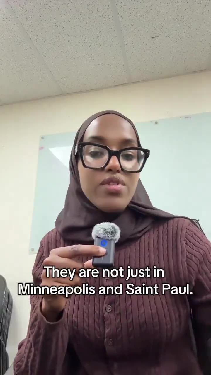 Minnesota Somalian State Senator Zaynab Mohamed says that ICE agents are everywhere in Minnesota,