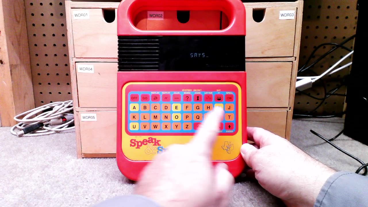 Show N Tell at Just More Stuff - Tandy Football Speak N Spell with New Retro Handhelds