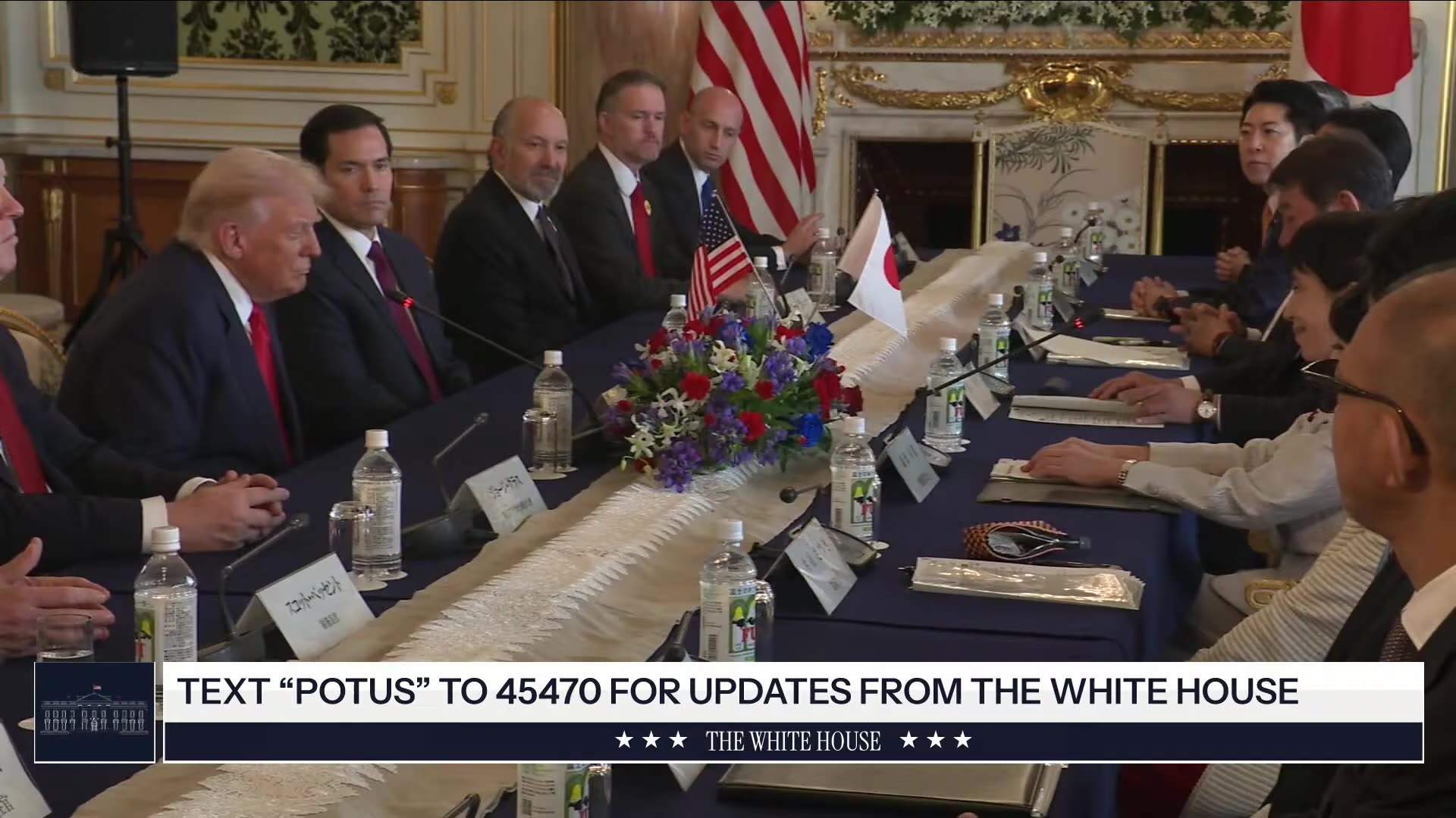 President Trump Participates in an Extended Bilateral Meeting with the Prime Minister of Japan