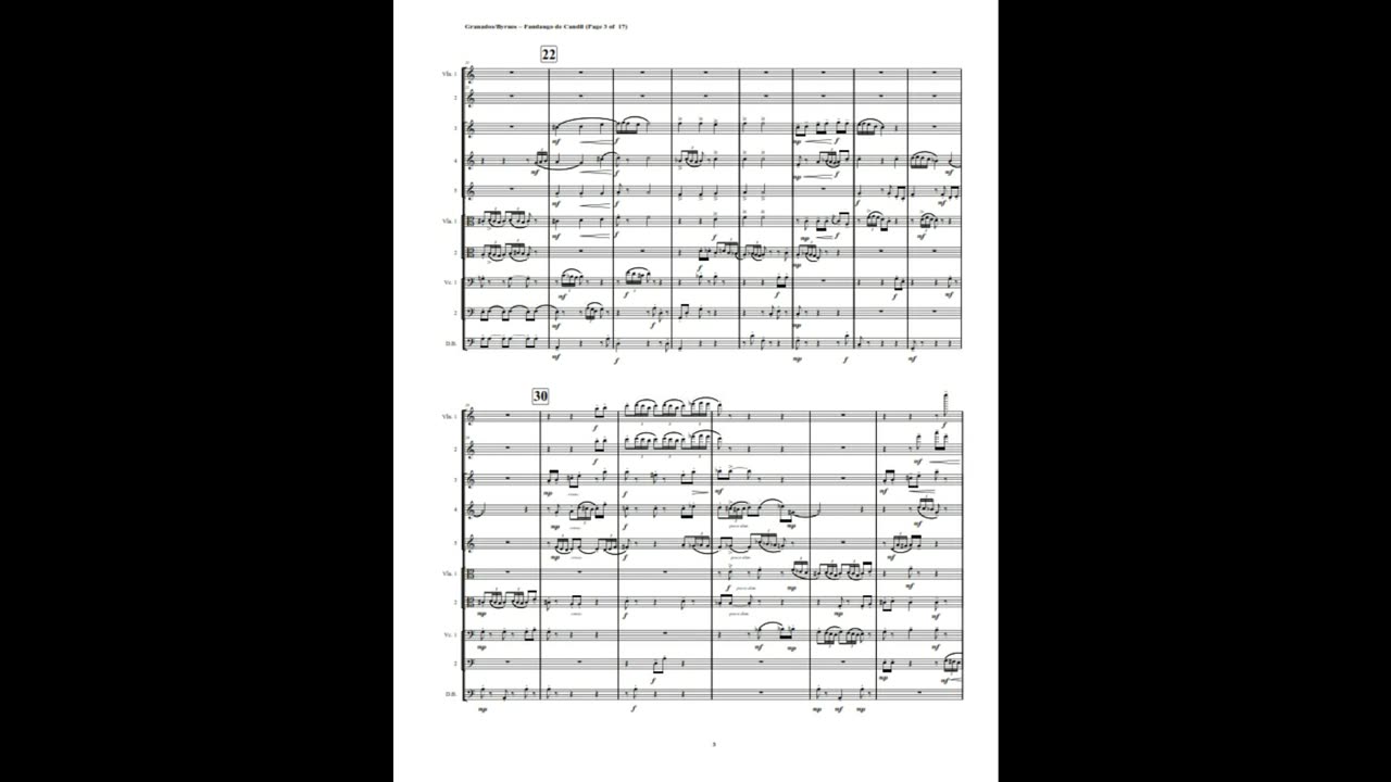 Enrique Granados – El Fandango de Candil (String Orchestra)