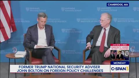 Disgraced John Bolton has appeared for the FIRST TIME since the raid on his house!