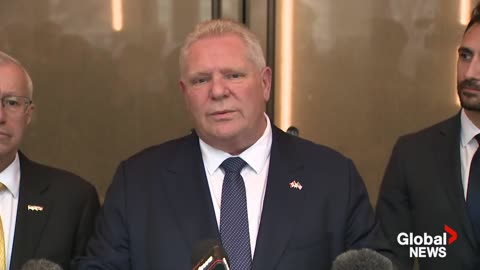Trump tariffs Doug Ford says China's cheap steel, aluminium could jobs in Canada, US 