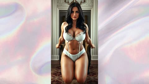 Hot Woman in White Lingerie