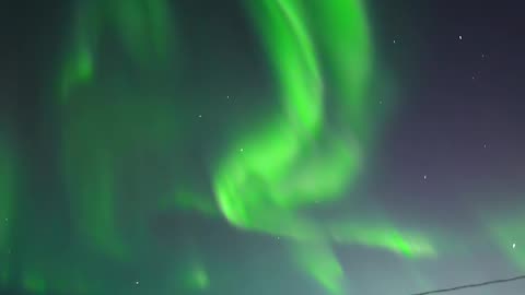 The Northern Lights Filmed From My Driveway