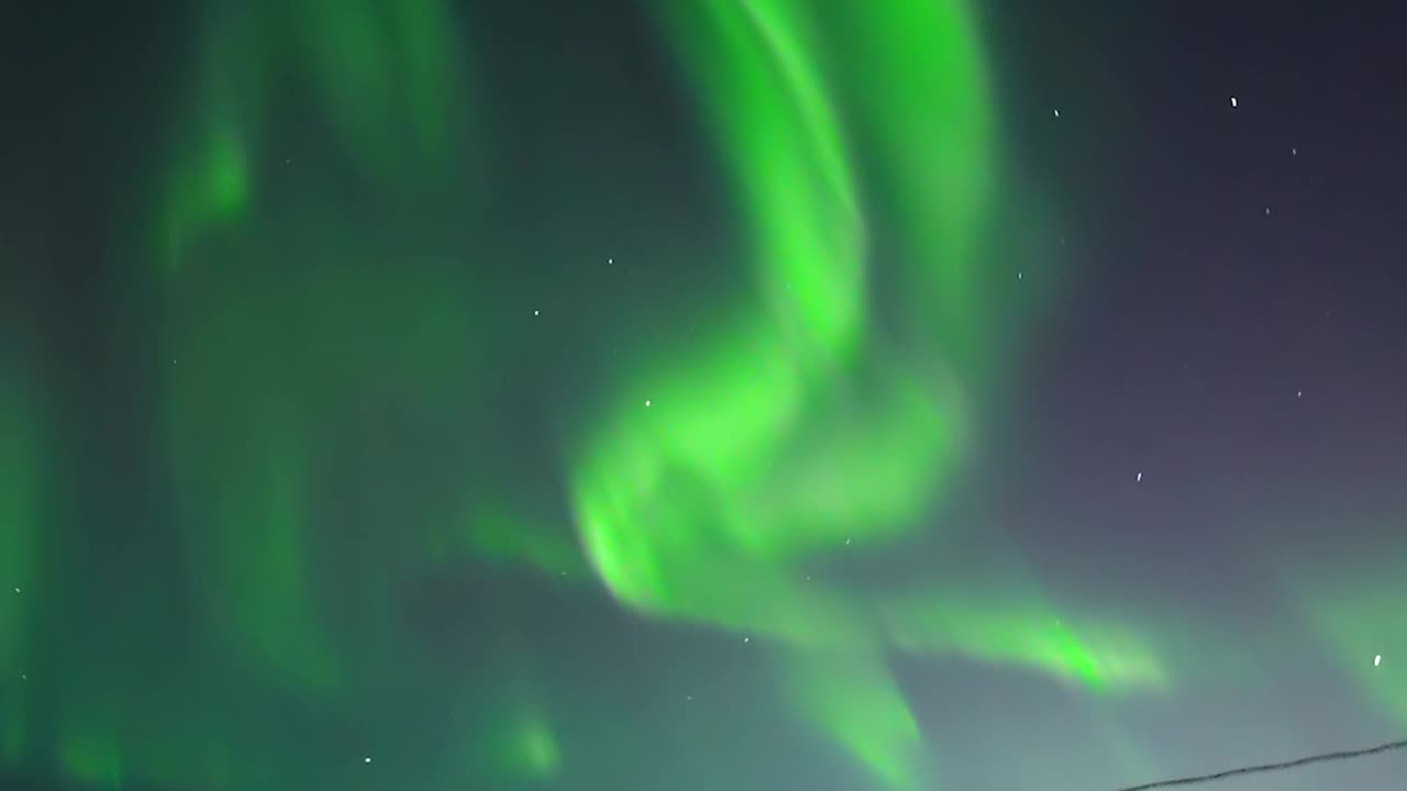 The Northern Lights Filmed From My Driveway