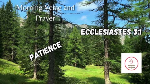 START Your Day with POWERFUL Morning Verse and Prayer! PATIENCE #morningprayers #devotion