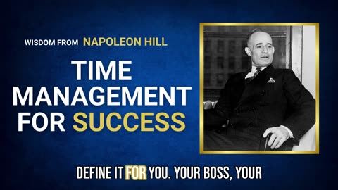 Napoleon Hill - Time Mastery - Wisdom & Workbooks