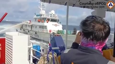 Chinese Coast Guard Rams Philippine Boat