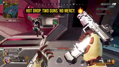 Wattson Wipes the Squad with RE-45 & Mozambique after Hot Drop | Apex Legends Broken Moon