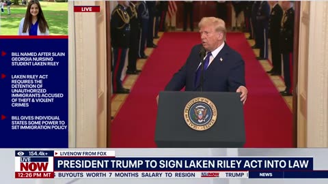 President Trump unleashes on Laken Riley migrant killer