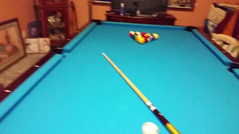 The first pool break