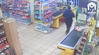 Man Enters Supermarket in Occupied Donetsk City with AK