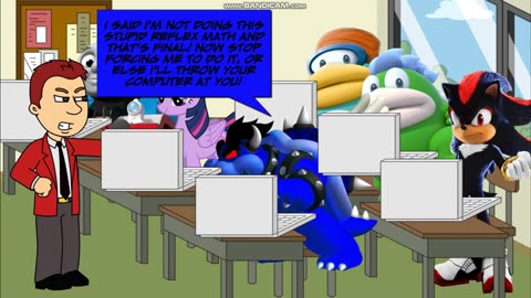 Dark Para Bowser Throws His Computer at his Teacher and Gets Grounded