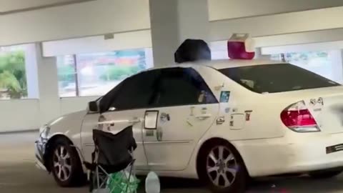 Homeless college students are being given exclusive campus parking lots so they can sleep..