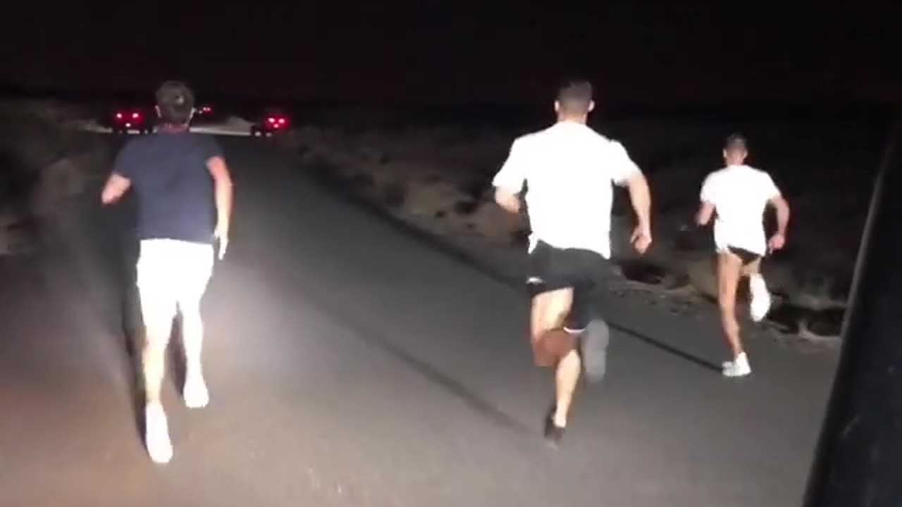 Watch this video of Cristiano Ronaldo Running passed Lions and Hyenas