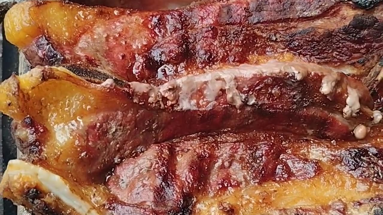 Churrasco lá em casa.