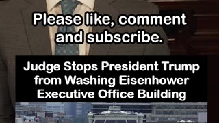 Judge Stops Trump Admin from Washing White House Staff Building