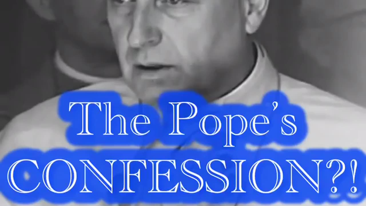 The Pope’s CONFESSION?!