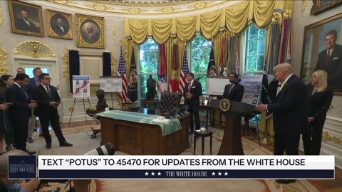 President Trump Participates in a Press Conference with the Director of the FBI