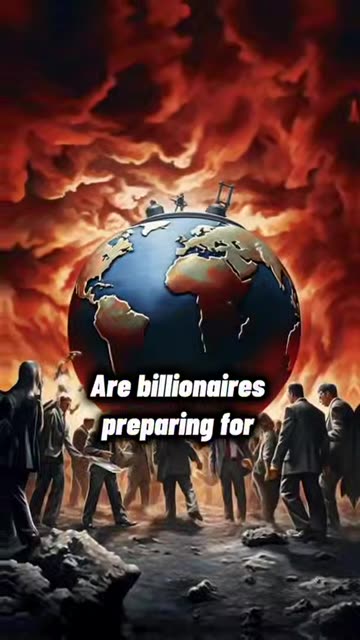 Don't you think it's weird that 15 billionaires are building bunkers? What do you think?