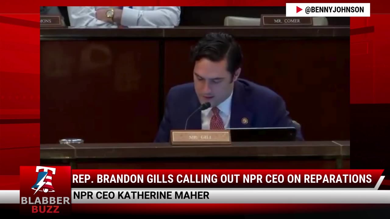 Rep. Brandon Gills Calling Out NPR CEO On Reparations